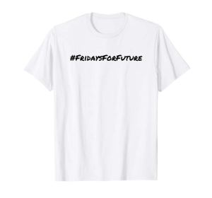 #FridaysForFuture FFF T-Shirt with black Hashtag