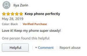 Amazon Customer Review of PopSocket