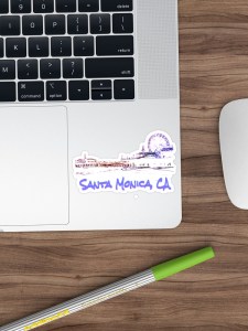 Santa Monica, CA Silhouette Stickers by Christine aka stine1 on Redbubble