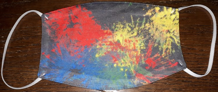 Impulsive Color Splash Toddler Art Mask Designed by stine1