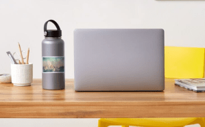 Dreamy Seattle Skyline Sticker Designed by stine1