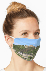 Koblenz with fortress Ehrenbreitstein Mask Designed by stine1